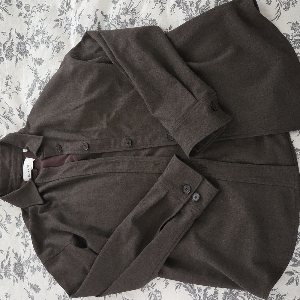 Babaton BNWOT Dark Brown Button-Up Shirt